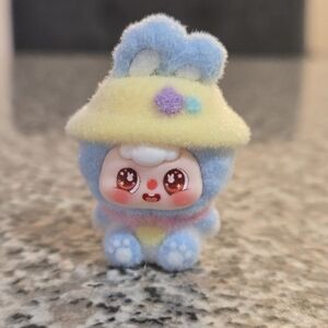 Cute Blue and Yellow Baby Three Mini Figurine